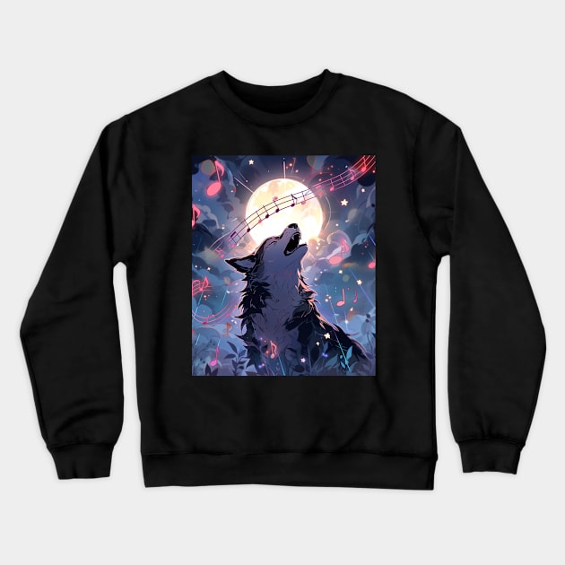 Untamed Power of Music Crewneck Sweatshirt by LookFreshDesigns